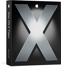 Caixa do Mac OS X Tiger 10.4 Caixa do Mac OS X Tiger 10.4
