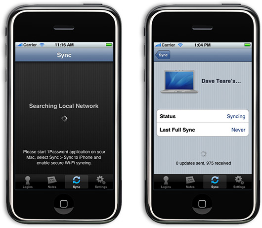 1Password para iPhones e iPods touch
