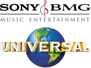Logos da Sony BMG e Universal