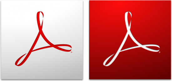 Ícones do Adobe Acrobat e Reader