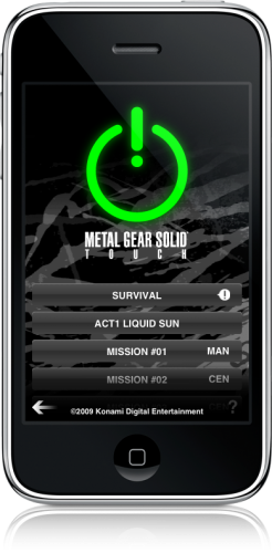 Metal Gear Solid Touch no iPhone