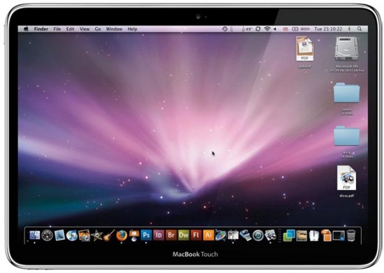 Mockup de MacBook Touch