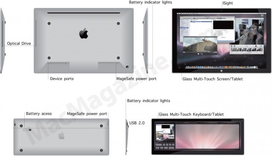 Conceito de iMac Multi-Touch