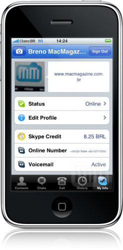 Skype no iPhone
