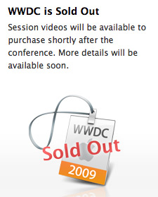 WWDC 2009 Sold Out