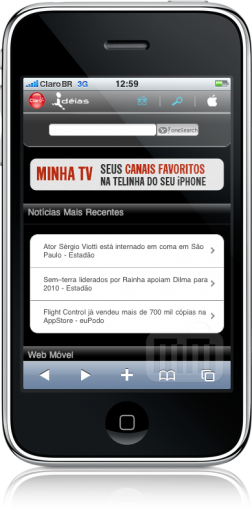 Claro Minha TV no iPhone