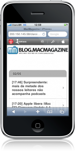Claro Minha TV no iPhone