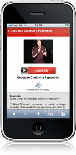 Claro Minha TV no iPhone