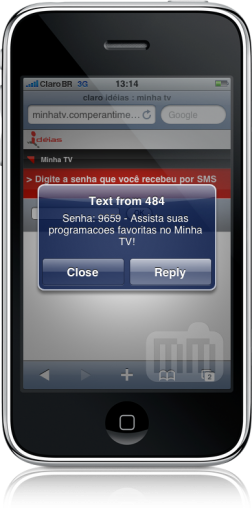 Claro Minha TV no iPhone