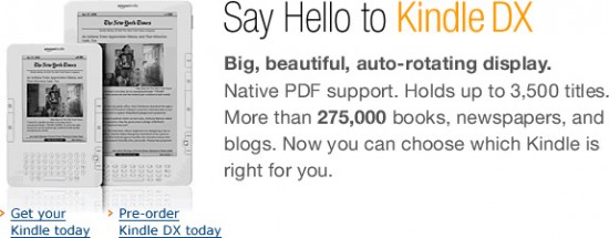Amazon Kindle DX
