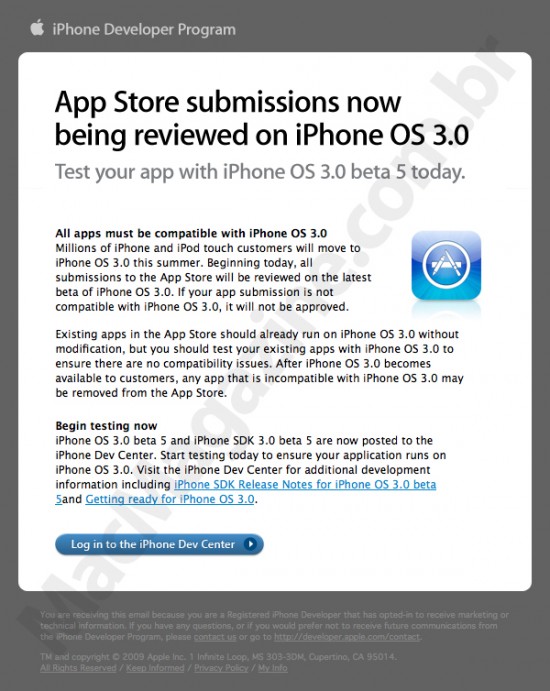 App Store e iPhone OS 3.0