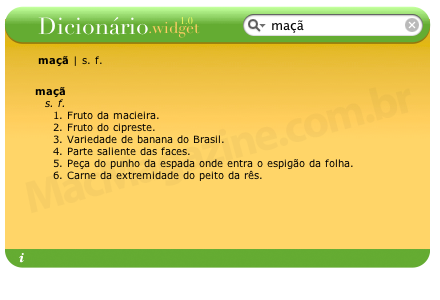Dicionário.widget