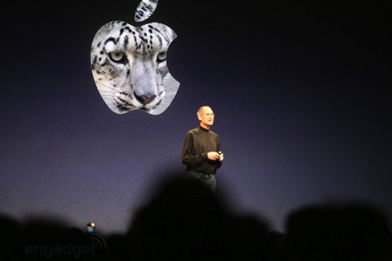Steve Jobs anunciando Snow Leopard
