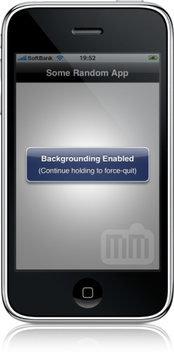 Background processes no iPhone