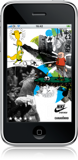 Rádio Nike Canarinho no iPhone