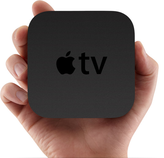 Apple TV na mão