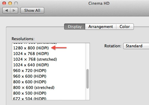 Mac OSX Lion ja tem modo de alta resolução para futuros Macs com tela retina 25-HiDPI1