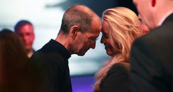 Steve Jobs e Laurene Powell Jobs