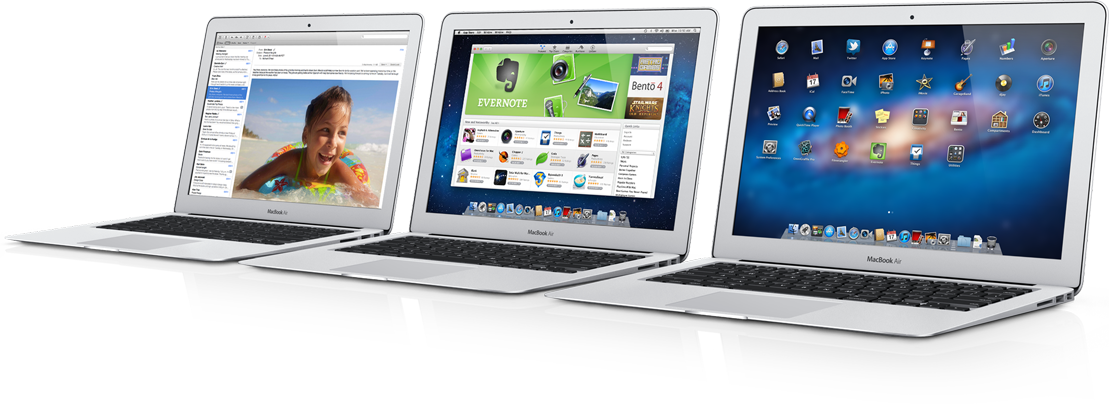 MacBooks Air enfileirados