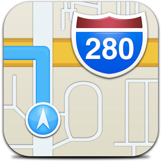 Ícone do Mapas no iOS 6