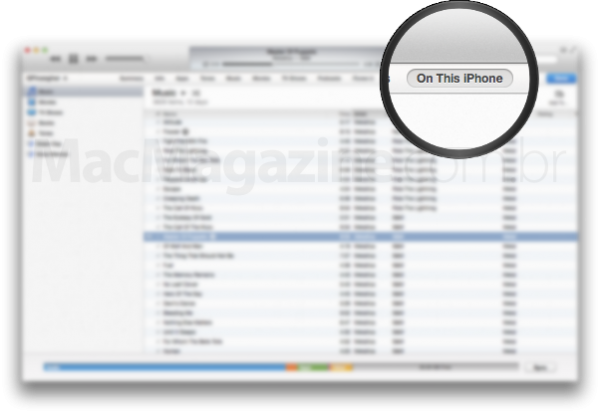 Tocando músicas do iPhone no iTunes 11