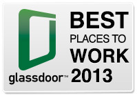 Logo do ranking da Glassdoor - 2013