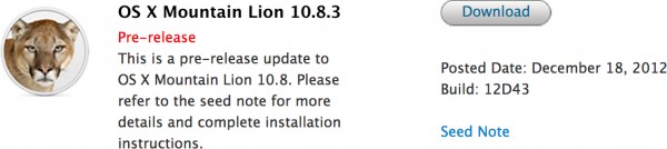 Build do OS X 10.8.3
