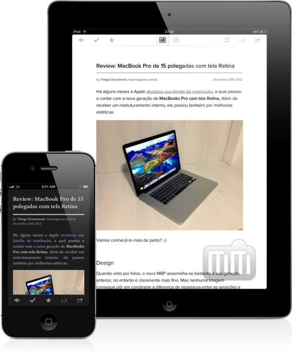 Leitura no Pocket (iPhone e iPad)