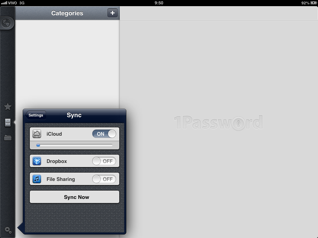 1Password iPad