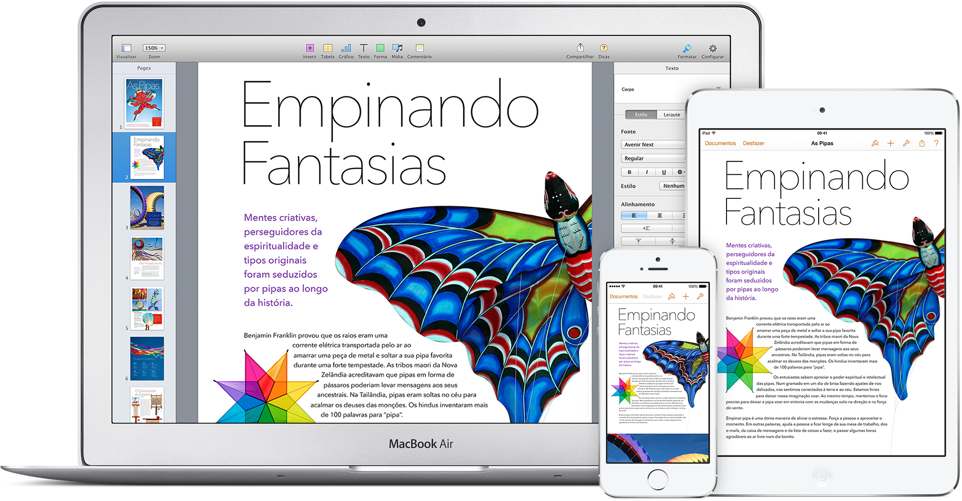 iWork (Pages) para iOS e OS X