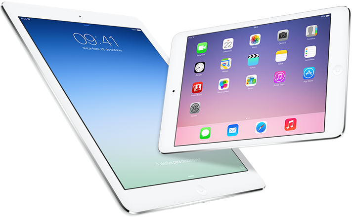 iPad Air e iPad mini com tela Retina