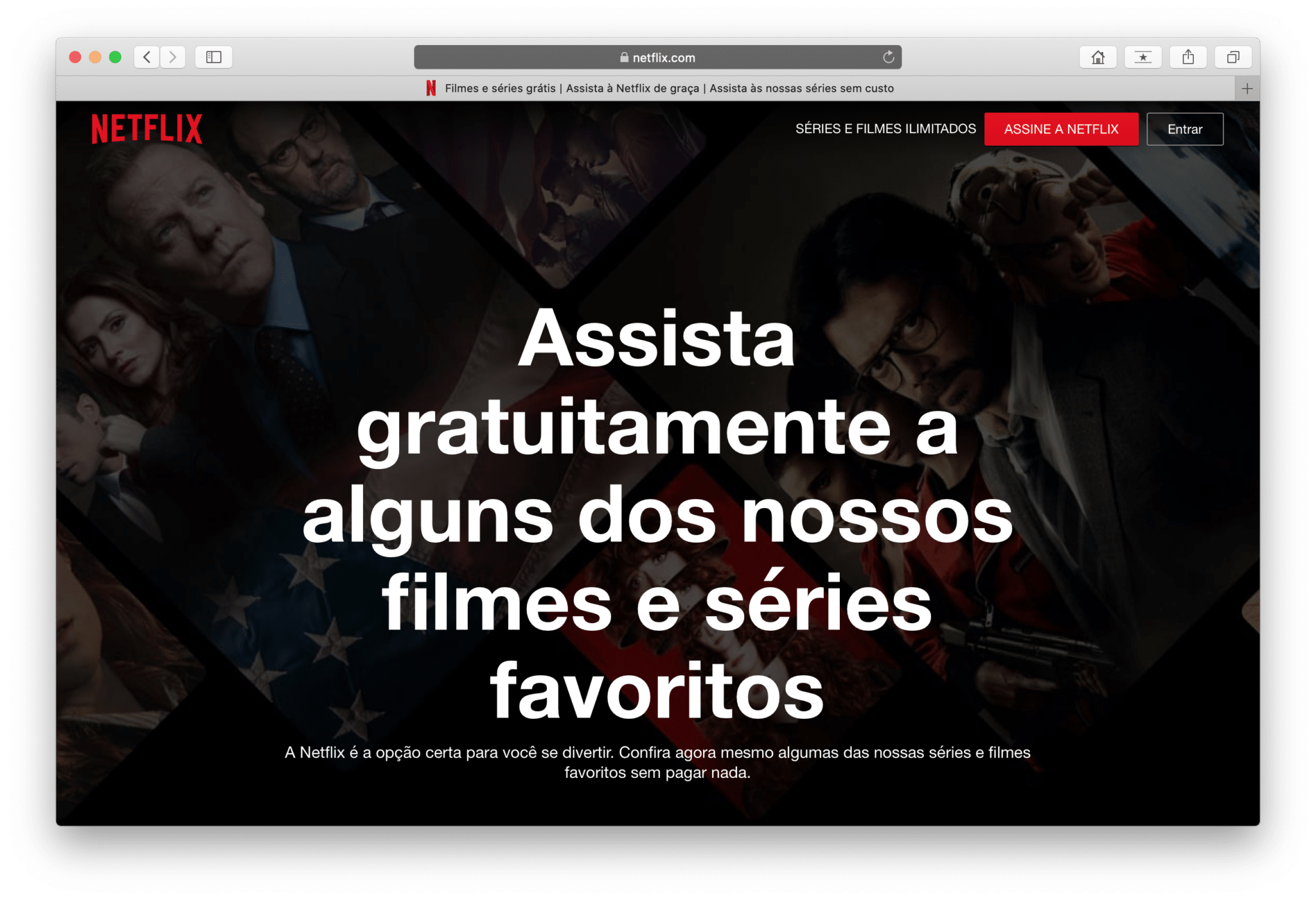 Netflix libera acesso gratuito a séries e filmes opção está