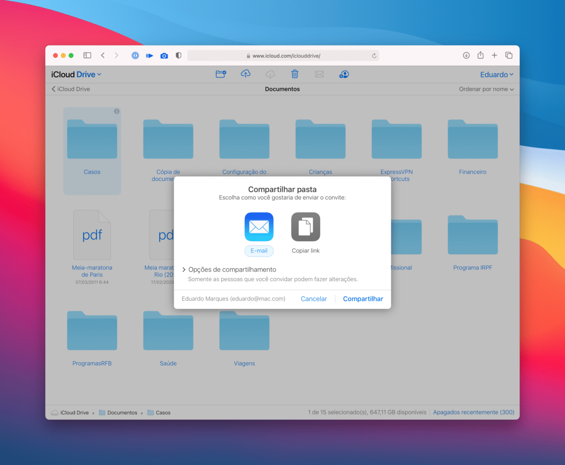 Como Compartilhar Uma Pasta Do Icloud Drive Iphone Ipad Mac E Na Web