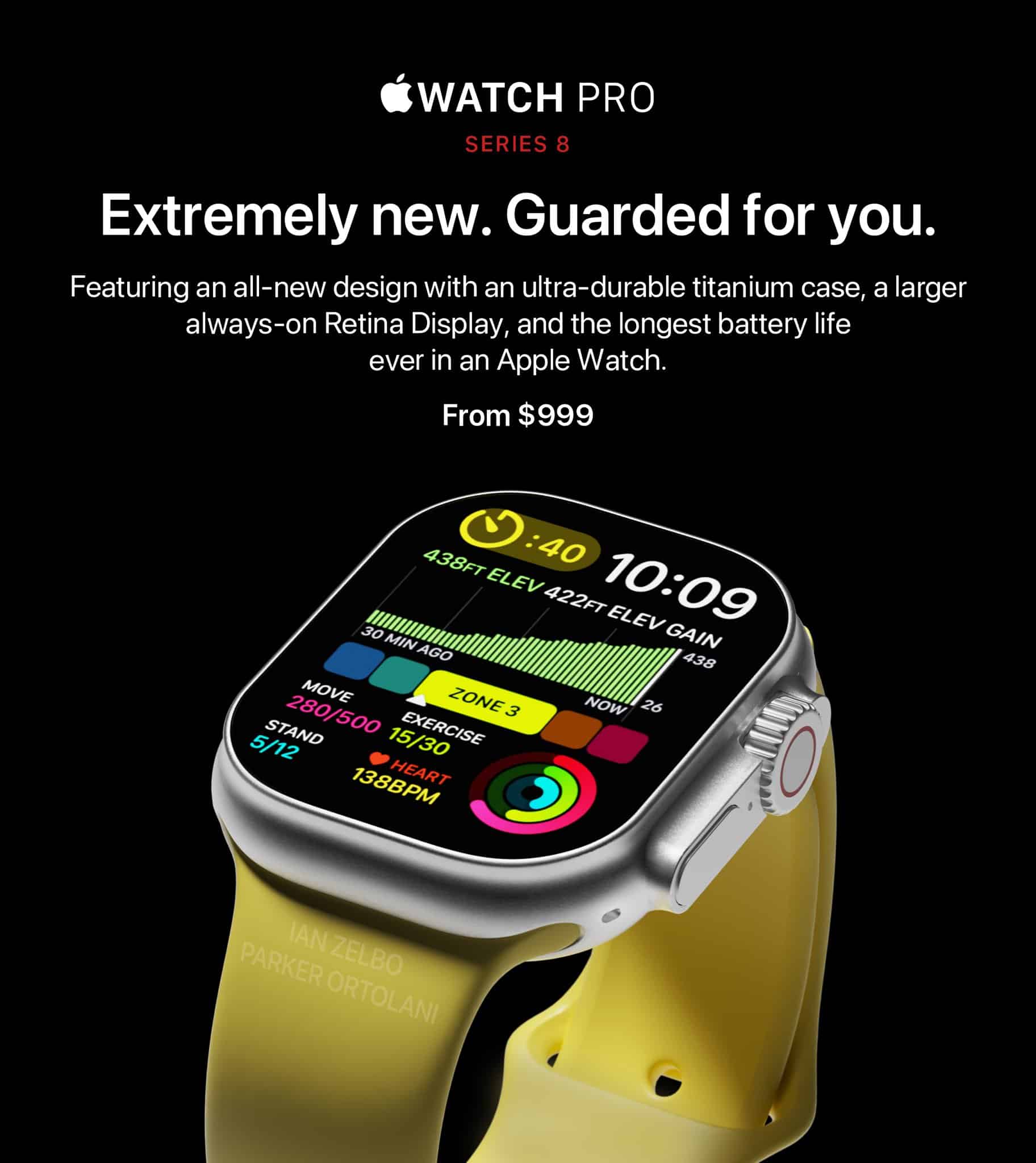 concept of "Apple Watch Pro"
