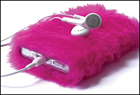 Capinha rosa para iPods