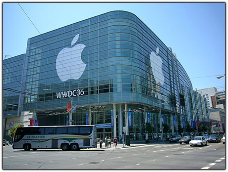 Moscone Center preparado para a WWDC '06