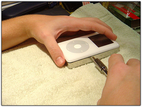 Abrindo iPod