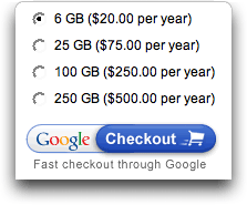 Preços de espaços no Google
