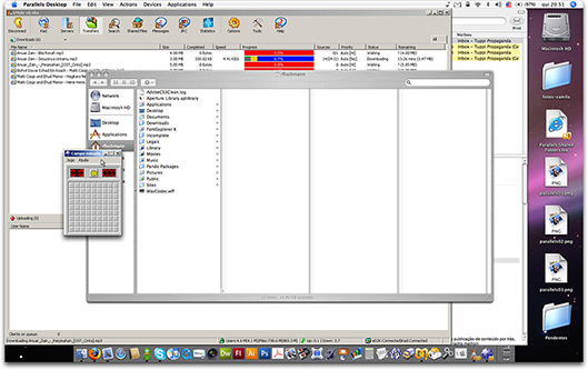 Janelas do Windows intercaladas com as do Mac OS X