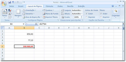 Bug no Microsoft Excel 2007