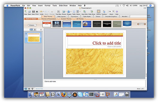 PowerPoint 2008 para Mac