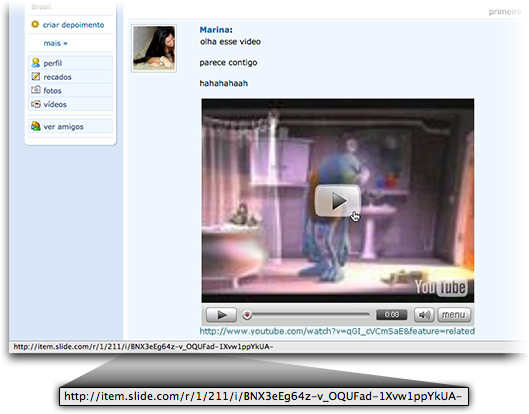 Vírus no Orkut via YouTube