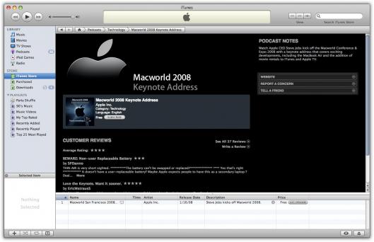 iTunes - Macword 2008