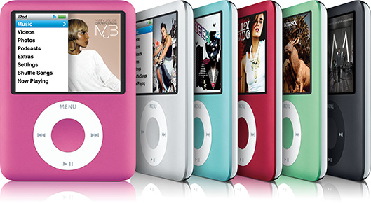 iPod nano agora em rosa