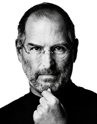 Steve Jobs (preto e branco)