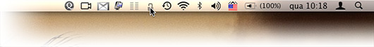 Barra de menus do Mac OS X
