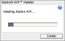 Instalação do Adobe AIR
