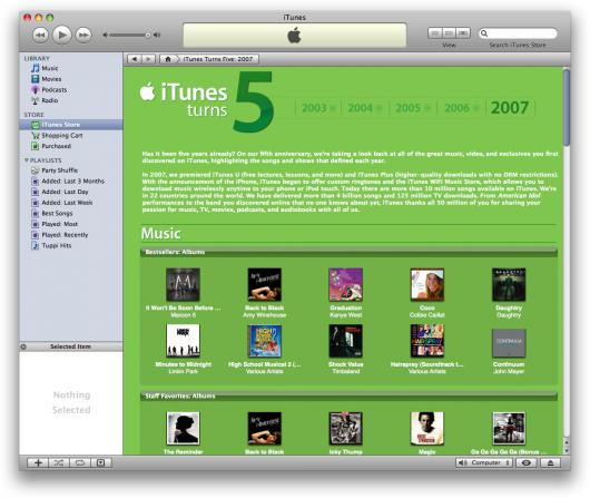 5 anos da iTunes Store