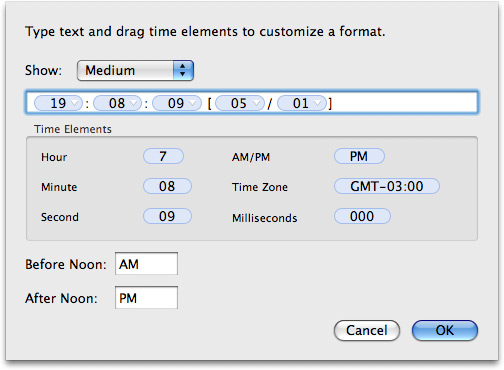 Customizando a data na barra de menus do Mac OS X