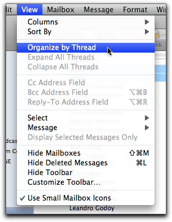 Mail: Organize by Thread